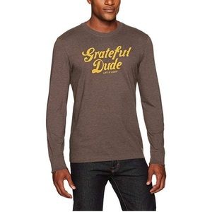 Life is Good Crusher Grateful Dude Long Sleeve Crewneck T-Shirt Size S